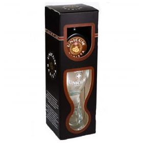 Unicum Barista34,5%  0,04 liter + glass PDD