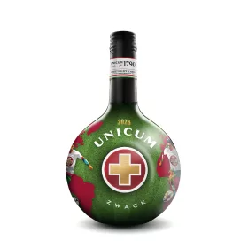 Unicum 40% 0,7 liter foci sleeve 